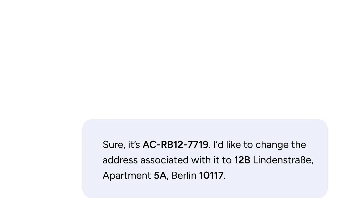 Alphanumerics and domain terms