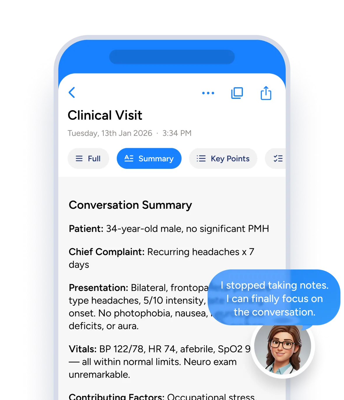 Medical dictation with Soniox App