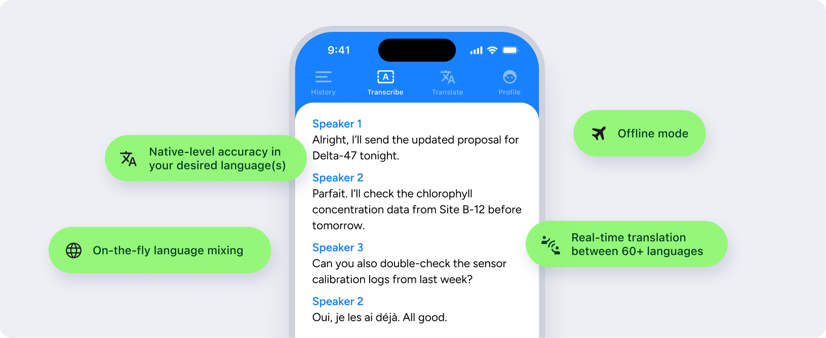 Soniox App usage example