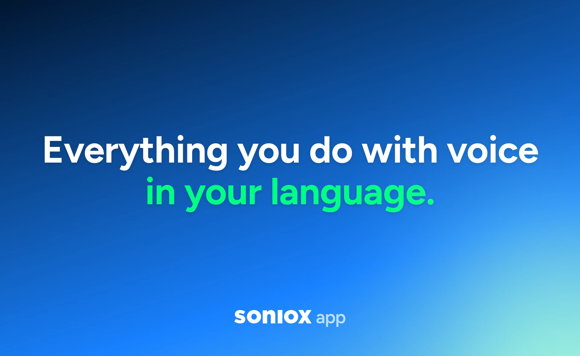 Soniox App: Everything you do with voice in your language